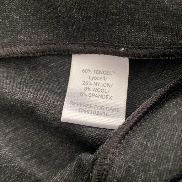 Garnet Hill Comfort Cropped Wide Leg Gray Pants Sz XL. - Picture 8 of 13